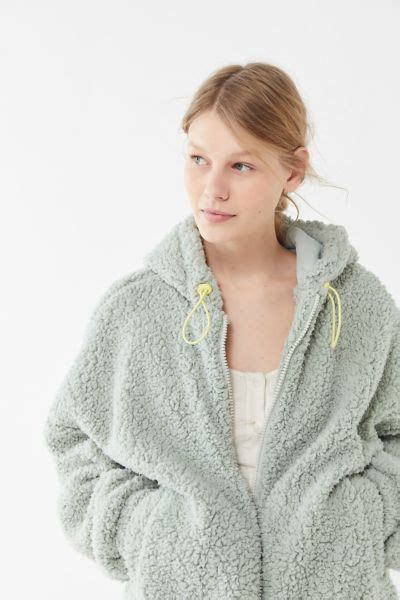 womens faux fur teddy fuzzy jackets urban outfitters