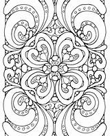 Coloring Abstract Pages Patterns Getcolorings Getdrawings sketch template