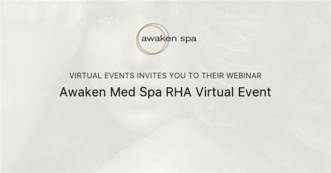 awaken med spa rha virtual event virtual