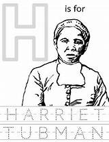 Harriet Tubman Subject sketch template