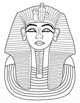 Toutankhamon Pharaon Egypte Egypt Ludinet Pyramide Coloriages Pyramides Histoire Tutankhamun Visiter sketch template