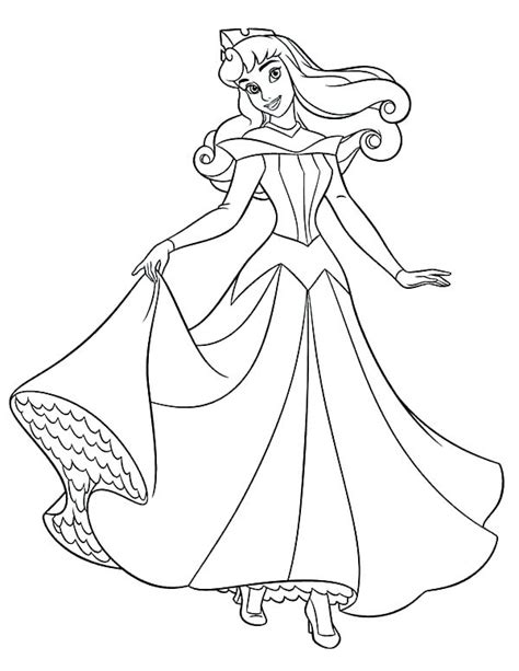 aurora coloring page images