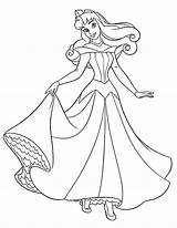 Aurora Coloring Princess Pages Disney Sleeping Beauty Printable Drawing Dress Wedding Her Isabella Baby Castle Happily Walk Color Getdrawings Print sketch template