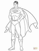 Coloring Superman Pages Printable Paper sketch template