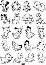 Coloring Kids Drawings Animal Doodle Animals Cute Pages Drawing Desenhos Printable Desenho Books Animados Choose Board Easy Uploaded User Colouring sketch template