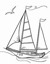 Sailboat Sail Generic sketch template
