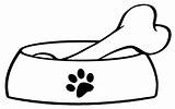 Dog Huesos Outline Bowls Hueso Biscuit Static8 Snacks Clipartmag Dibujar Webstockreview sketch template