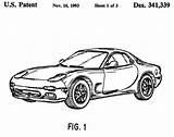 Rx7 Fd3s Patent2  Coloring Template sketch template
