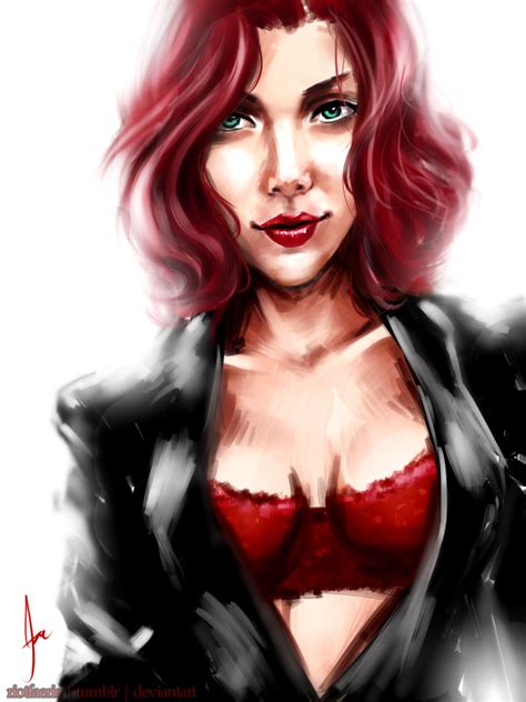 Scarlett Johansson The Black Widow By Riotfaerie On