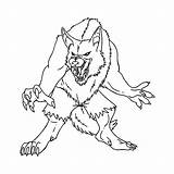 Monsters Weerwolf Kleurplaat Gevaarlijke Kleurplaten Werewolf Griezels Enge sketch template