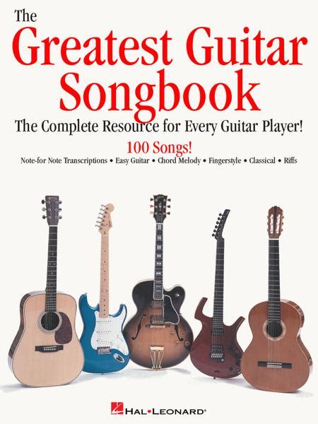 the greatest guitar songbook by various guitar tablature songbook