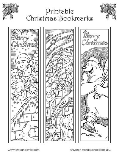 christmas bookmarks  fun printable christmas craft  kids