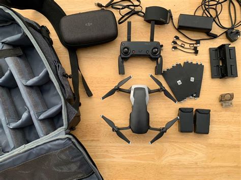 dji mavic air drone fly  combo backpack excellent condition bundle extras uk  wood green