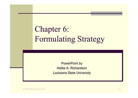 chapter  formulating strategy