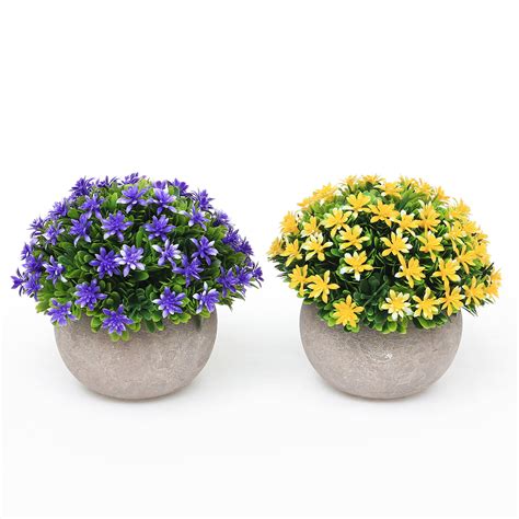 packs small artificial plants  pot mini faked potted plants