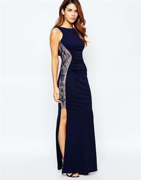 michelle keegan loves lipsy maxi dress with ruched embroidered sides at