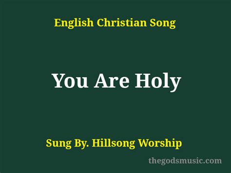 holy song lyrics christian song chords  lyrics
