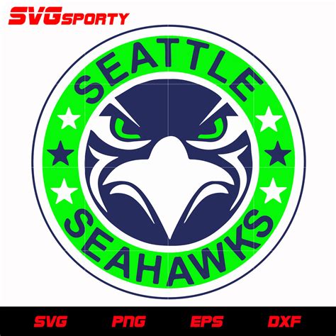 seattle seahawks circle logo  svg nfl svg eps dxf png digital fi