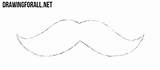 Mustache Drawingforall Mostachos Bigotes Contours sketch template