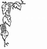 Vine Border Grape Clip Clipart Wine Grapevine Borders Corner Vines Cliparts Grapes Leaf Clipartbest Drawing Library Element Clipartmag Cartoon Clipground sketch template