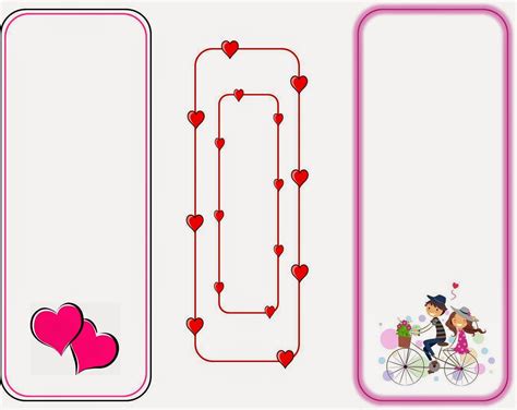 valentines day bookmarks  printable keeping  real