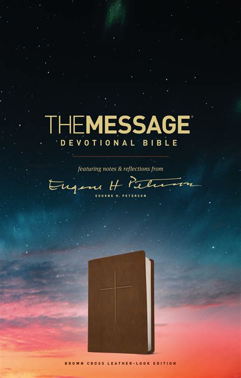 Navpress The Message Devotional Bible Featuring Notes And Reflections