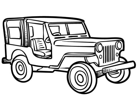 jeep rubicon coloring page  printable coloring pages  kids