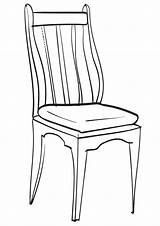 Chair Coloring Pages Print Chair2 sketch template
