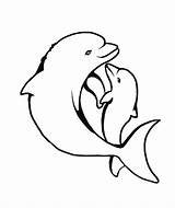 Dolphins Delfiny Wydruku Clipartmag Kolorowanki Kolorowanka Draw Ryby sketch template