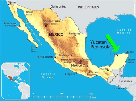 peninsula de yucatan la guia de geografia