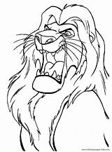 Coloring Pages Lion Disney King Kids Printable Color Sheets Found sketch template