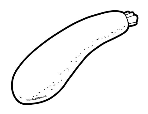 zucchini coloring page