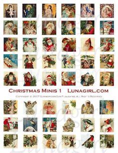 victorian christmas   squares vintage images printable