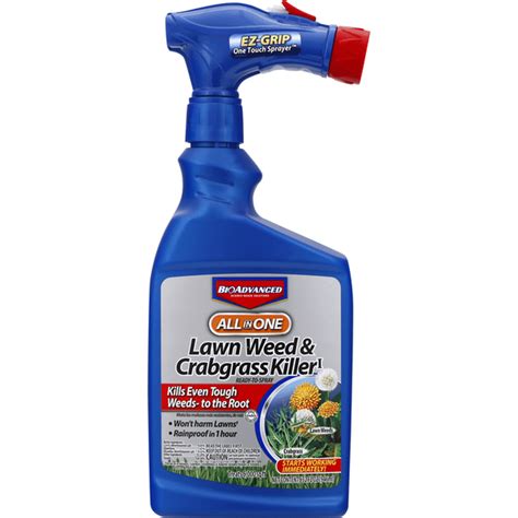 Bioadvanced All In One Lawn Weed And Crabgrass Killer 40 Oz Garden 4be