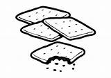 Crackers sketch template