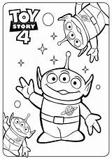Aliens Peep Bo Forky Toystory Sheets Alien Coloringoo Toystory4 Divyajanani Lightyear sketch template