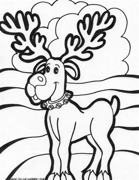 christmas reindeer coloring pages disney coloring pages