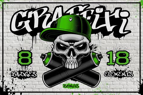 graffiti vectors bundle custom designed illustrations creative market