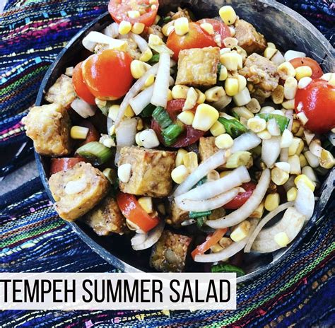 enjoy this vegan tempeh summer salad as a meal or side dish perfect