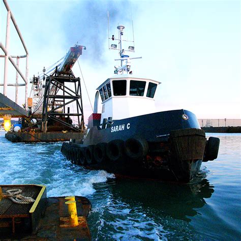 dutra groups derrick barge   curtin maritime corp long beach ca tug barge company