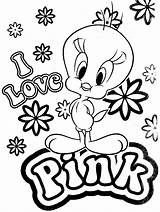Coloring Pages Tweety Girls Color Sheets Printable Colouring Drawing But sketch template