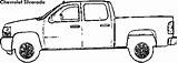 Silverado Gmc Chevrolet Sierra Coloring Vs Compare sketch template