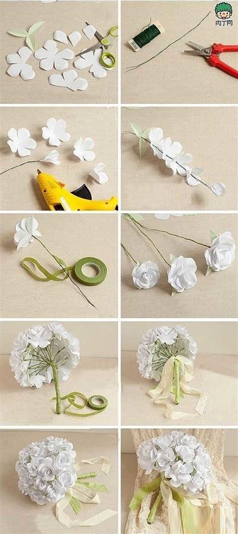 step  step diy paper flowers wedding bouquets tutorials  follow    fashion design