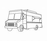 食物 卡车 Indigenous sketch template