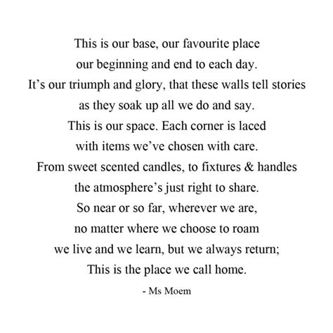 home poem ms moem poems life