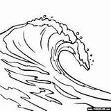 Wave Cartoon Drawing Waves Getdrawings Crashing sketch template