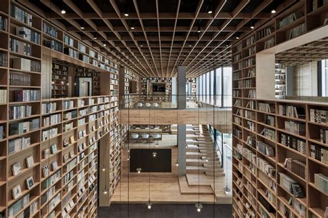 wooden library  hangzhou china   book lovers paradise curbed