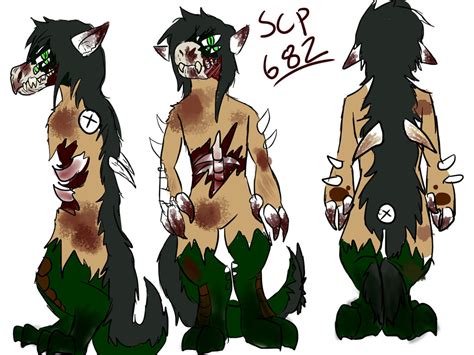 Anthro Scp 682 Ref Sheet By Ashetheredscout On Deviantart