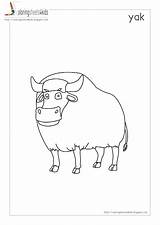 Coloring Yak Pages Comments Library Clipart Kids Sketch Coloringhome sketch template