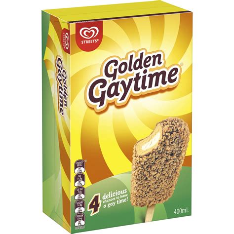 golden gaytime streets ice cream original original 100ml x 4 pack